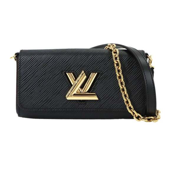 LOUIS VUITTON Handbags - Louis Vuitton Epi Pochette Twist West Chain Shoulder Handbag Leather Black M8...